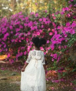 TRISH SCULLY SPLENDOR GOWN & BELT SET IVORY