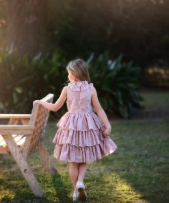 TRISH SCULLY GIRLS JOELLE DRESS ROSE