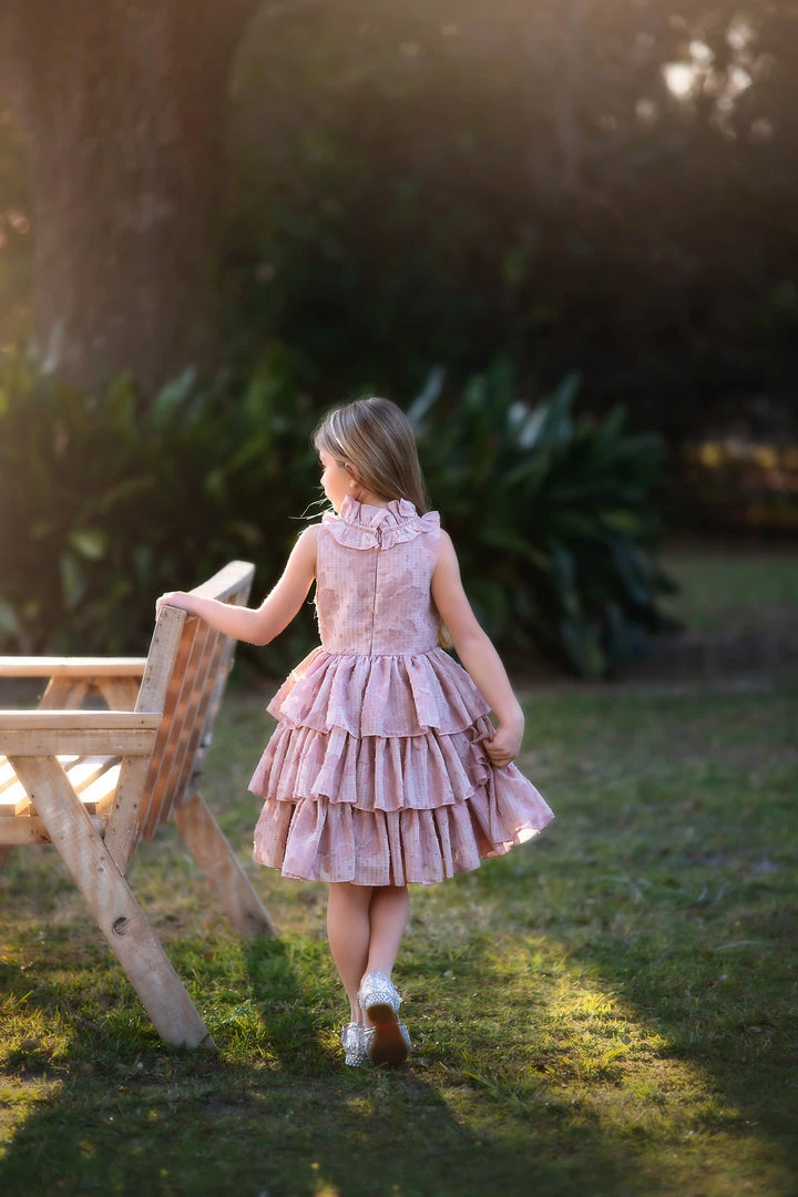 TRISH SCULLY GIRLS JOELLE DRESS ROSE