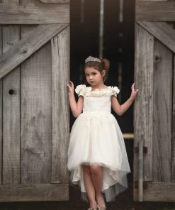 TRISH SCULLY HOME GIRLS BELLE GOWN IVORY