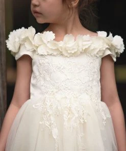 TRISH SCULLY HOME GIRLS BELLE GOWN IVORY