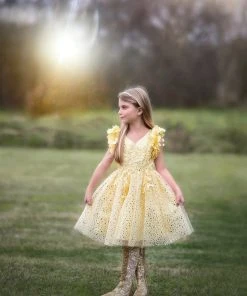 TRISH SCULLY GIRLS NATALIA DRESS SUNSHINE