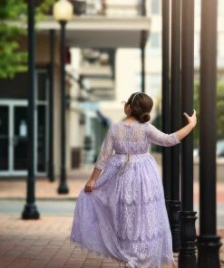 TRISH SCULLY HOME BELLA RAFAELA GOWN LAVENDER