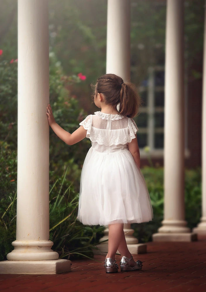 TRISH SCULLY GIOVANNA DRESS WHITE