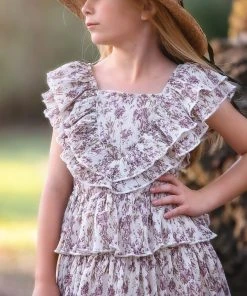 TRISH SCULLY HOME MAIZY DRESS LAVENDER FLORAL