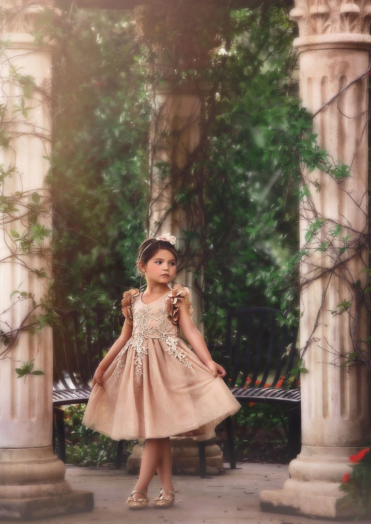 TRISH SCULLY HOME BIANCA DRESS GOLD